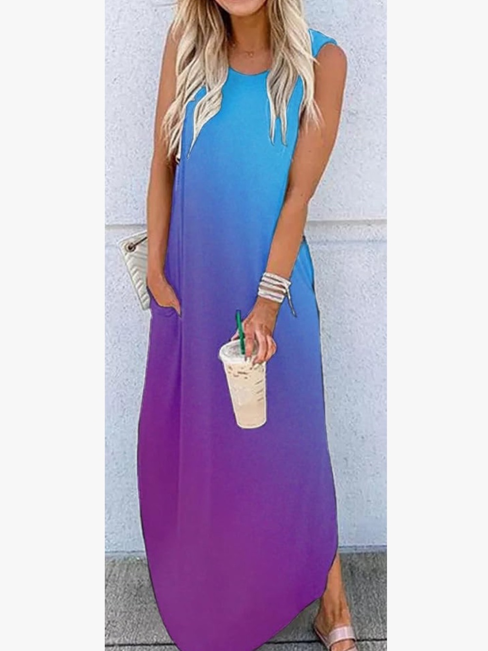 Ombre Tank Maxi with Pockets